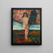 Puberté - Edvard Munch — gerahmtes Bild an der Wand