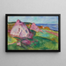 Rochers rouges à Åsgårdstrand - Edvard Munch — gerahmtes Bild an der Wand