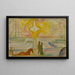 Sonnenaufgang im Hafen - Edvard Munch — gerahmtes Bild an der Wand
