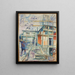 Die Konstruktion des Winterstudios - Edvard Munch — gerahmtes Bild an der Wand