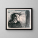 L'Enfant malade I - Edvard Munch — gerahmtes Bild an der Wand