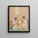 Drei junge Frauen sitzen - Edvard Munch — gerahmtes Bild an der Wand