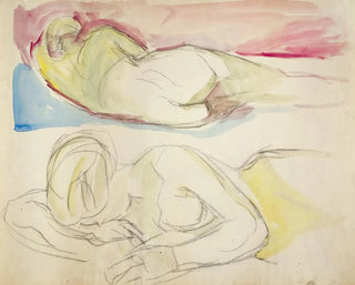 Zwei liegende Nackte - Edvard Munch — Ansicht des Kunstwerks
