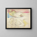 Zwei liegende Nackte - Edvard Munch — gerahmtes Bild an der Wand