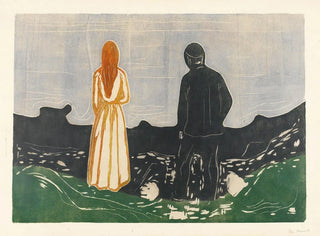 Zwei Menschen, die Einsamen - Edvard Munch — Ansicht des Kunstwerks