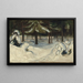Winter - Edvard Munch — gerahmtes Bild an der Wand