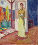 Frau stehend im Türrahmen - Edvard Munch — Ansicht des Kunstwerks