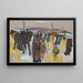 Arbeiter, die nach Hause zurückkehren - Edvard Munch — gerahmtes Bild an der Wand