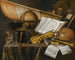 Naturmorte Vanitas mit Büchern und Broschüren - Edwaert Collier — Ansicht des Kunstwerks