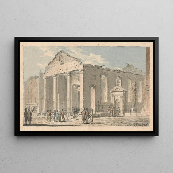 Edward Dayes - St Pauls Church Covent Garden after the fire.webp