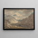 Der Honister-Pass vom Gatesgarth-Hof aus, Gatesgarthdale im Lake District - Edward Dayes — gerahmtes Bild an der Wand