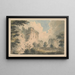 Der Donjon des Schlosses von Porchester - Edward Dayes — gerahmtes Bild an der Wand