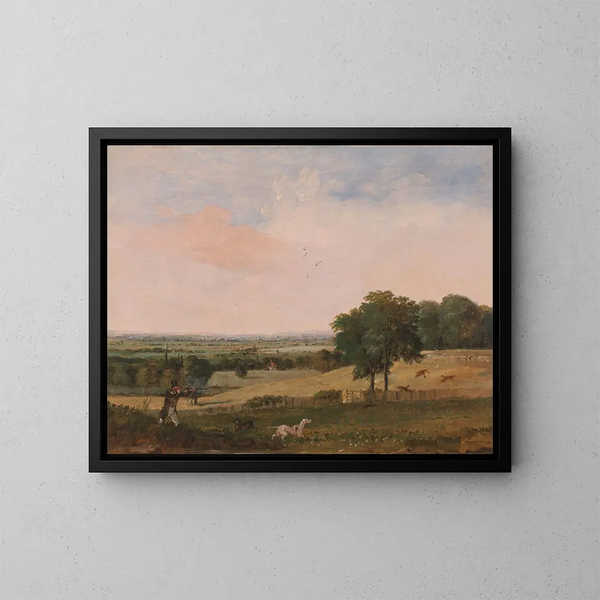Tir à la perdrix - Edward Duncan — gerahmtes Bild an der Wand