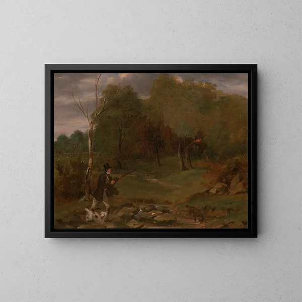 Tir au faisan - Edward Duncan — gerahmtes Bild an der Wand