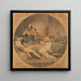 Macbeth, die Bankettszene, Akt II, Szene IV - Edward Francis Burney — gerahmtes Bild an der Wand