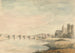 Flusslandschaft mit Brücke - Edward Francis Burney — Ansicht des Kunstwerks