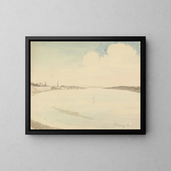 Fort de Tilbury - Edward Francis Burney — gerahmtes Bild an der Wand