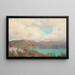 Hafen von Wellington vom Muritai aus - Edward Friström — gerahmtes Bild an der Wand