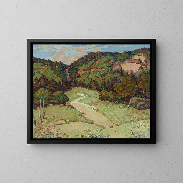 Verlassener Weg - Edward G. Eisenlohr — gerahmtes Bild an der Wand