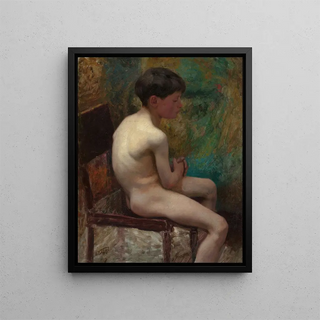 Edward Henry Potthast - A Young Boy Seated Boy.webp