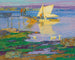 Bateau am Kai - Edward Henry Potthast — Ansicht des Kunstwerks