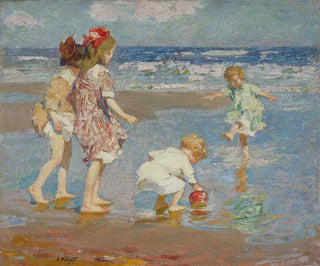 Edward Henry Potthast - Children Playing in Surf.webp