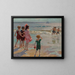 Kinder am Meer - Edward Henry Potthast — gerahmtes Bild an der Wand
