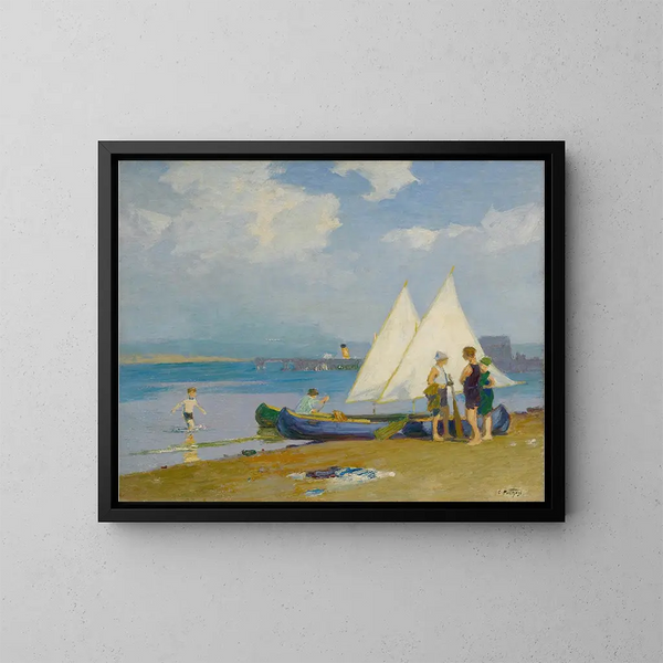 La Conférence - Edward Henry Potthast — gerahmtes Bild an der Wand