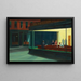 Vögel der Nacht - Edward Hopper — gerahmtes Bild an der Wand