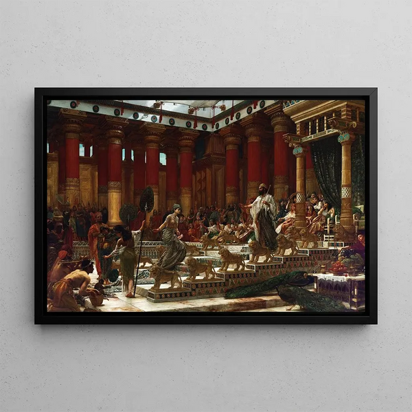 Edward John Poynter - The visit of the Queen of Sheba to King Solomon.webp