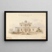 Konzeption für eine athenerische Villa, Fassadenerhebung - Edward Jones — gerahmtes Bild an der Wand