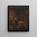 Der Witwer - Edward Lamson Henry — gerahmtes Bild an der Wand