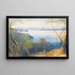 Fernblick auf die Festung von Korfu - Edward Lear — gerahmtes Bild an der Wand
