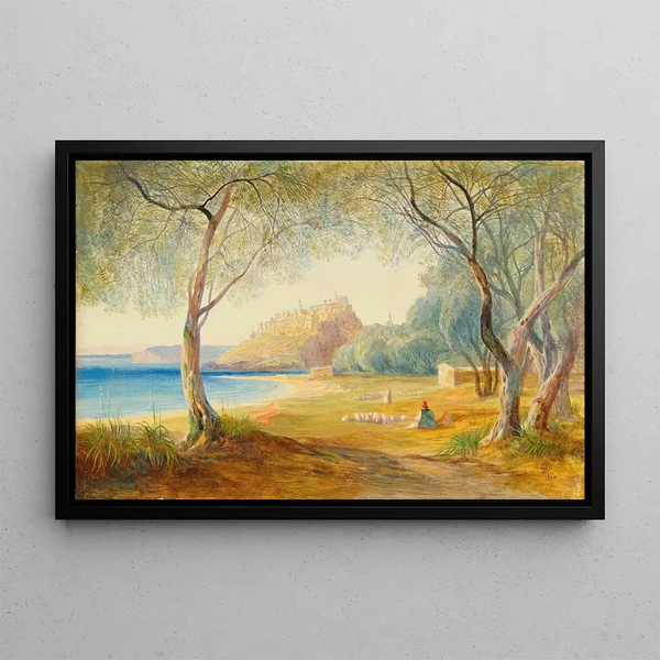 Monastir, Albanien - Edward Lear — gerahmtes Bild an der Wand