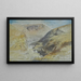 Die Kehle in Suk Wady Barada, Libanon (Konfliktfall) - Edward Lear — gerahmtes Bild an der Wand