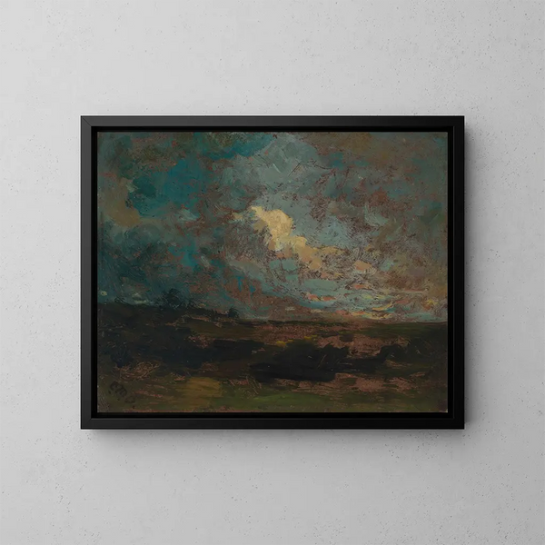 Nach der Dusche - Edward Mitchell Bannister — gerahmtes Bild an der Wand
