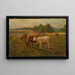Kühe - Edward Mitchell Bannister — gerahmtes Bild an der Wand