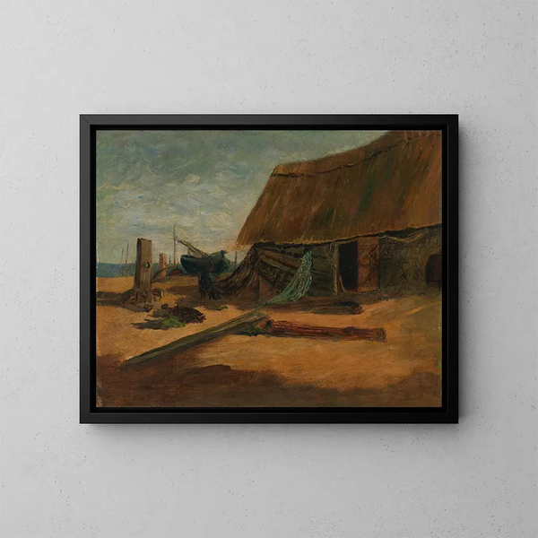 Cabanes de pêche - Edward Mitchell Bannister — gerahmtes Bild an der Wand