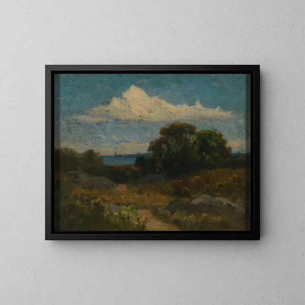 Landschaft - Edward Mitchell Bannister — gerahmtes Bild an der Wand