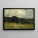 Pâturages plaisants - Edward Mitchell Bannister — gerahmtes Bild an der Wand