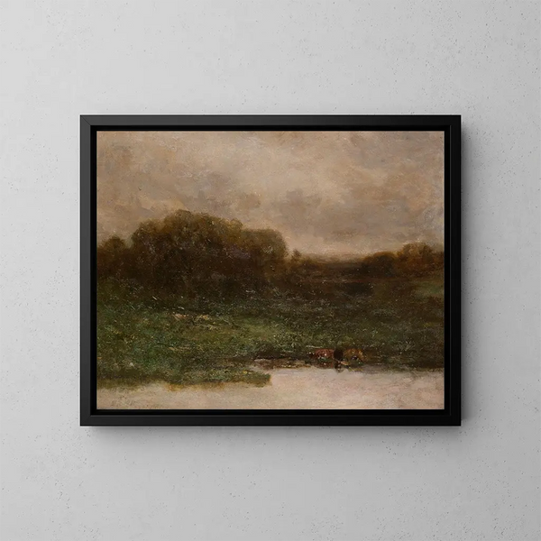Sommerabenddämmerung - Edward Mitchell Bannister — gerahmtes Bild an der Wand