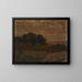 Landschaft ohne Titel mit zwei Frauen, die auf Felsen liegen - Edward Mitchell Bannister — gerahmtes Bild an der Wand