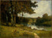 Landschaft ohne Titel, Bäume in der Nähe des Flusses - Edward Mitchell Bannister — Ansicht des Kunstwerks