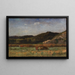 Landschaft ohne Titel mit grasenden Kühen auf den Hügeln - Edward Mitchell Bannister — gerahmtes Bild an der Wand