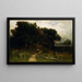 Landschaft ohne Titel Holzfäller auf dem Weg - Edward Mitchell Bannister — gerahmtes Bild an der Wand
