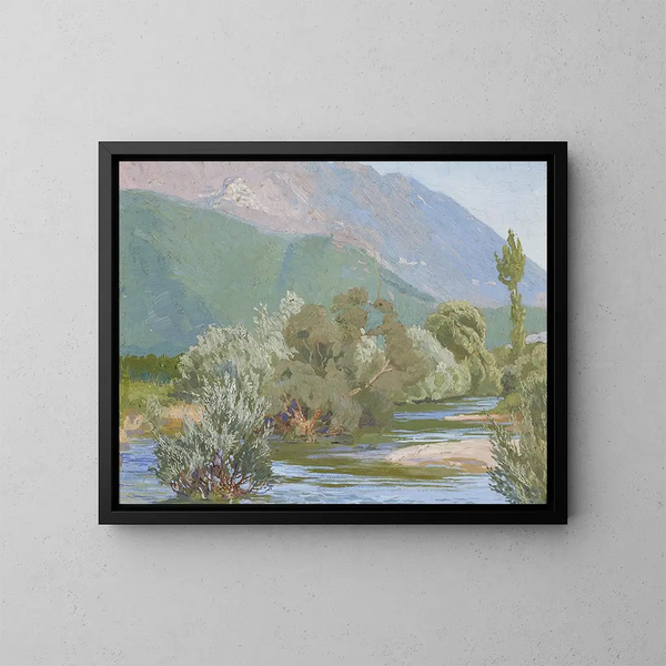 Rivière Aniene - Edward Okuń — gerahmtes Bild an der Wand