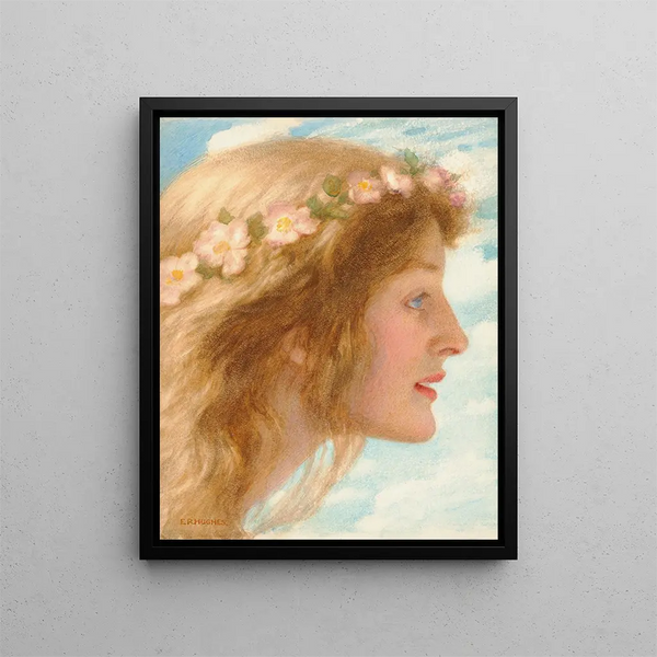 Tag - Edward Robert Hughes — gerahmtes Bild an der Wand