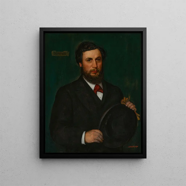 Portrait de Thomas Webb - Edward Robert Hughes — gerahmtes Bild an der Wand