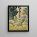 Die Verwandlung von Callisto - Edward Robert Hughes — gerahmtes Bild an der Wand