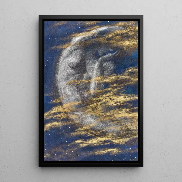 Reproduktion des Gemäldes Der müde Mond - Edward Robert Hughes